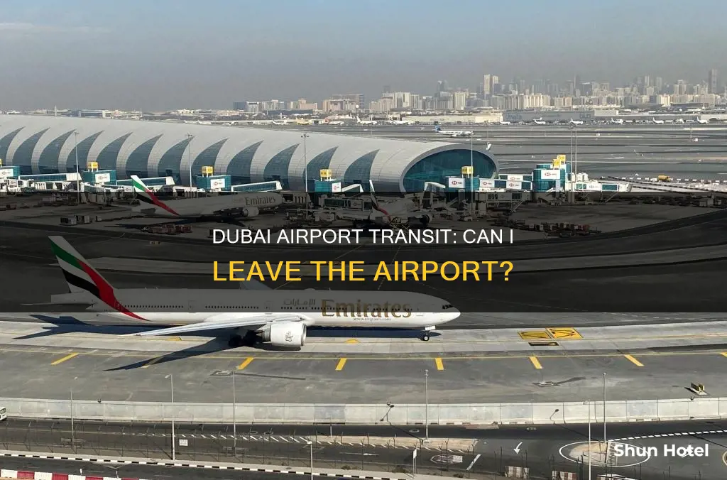 can i leave dubai airport during transit