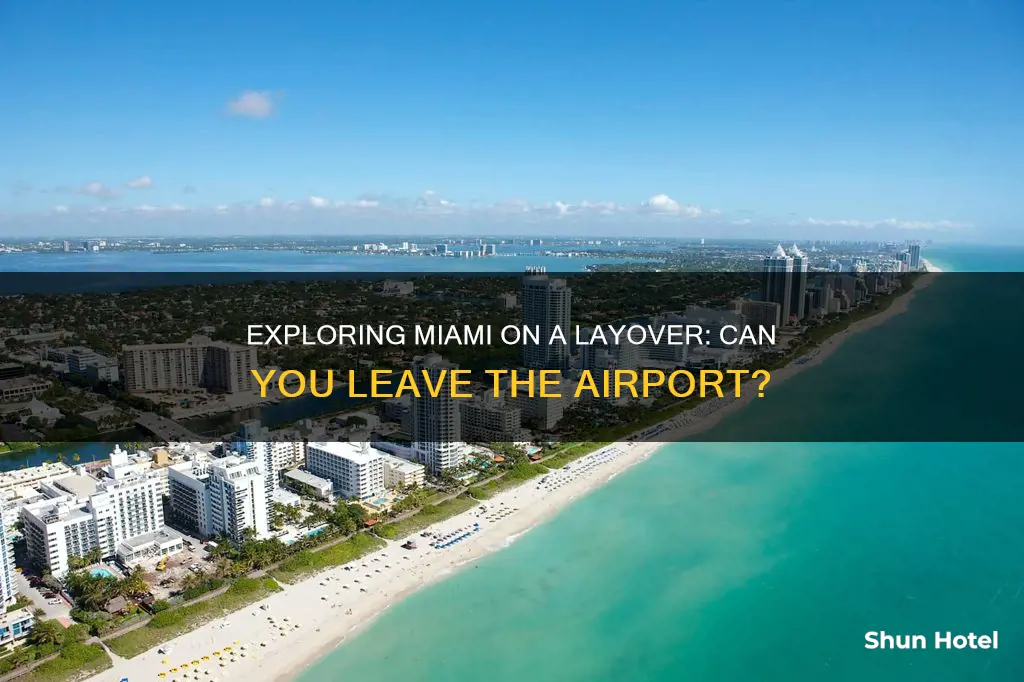 can i leave miami airport on a layover