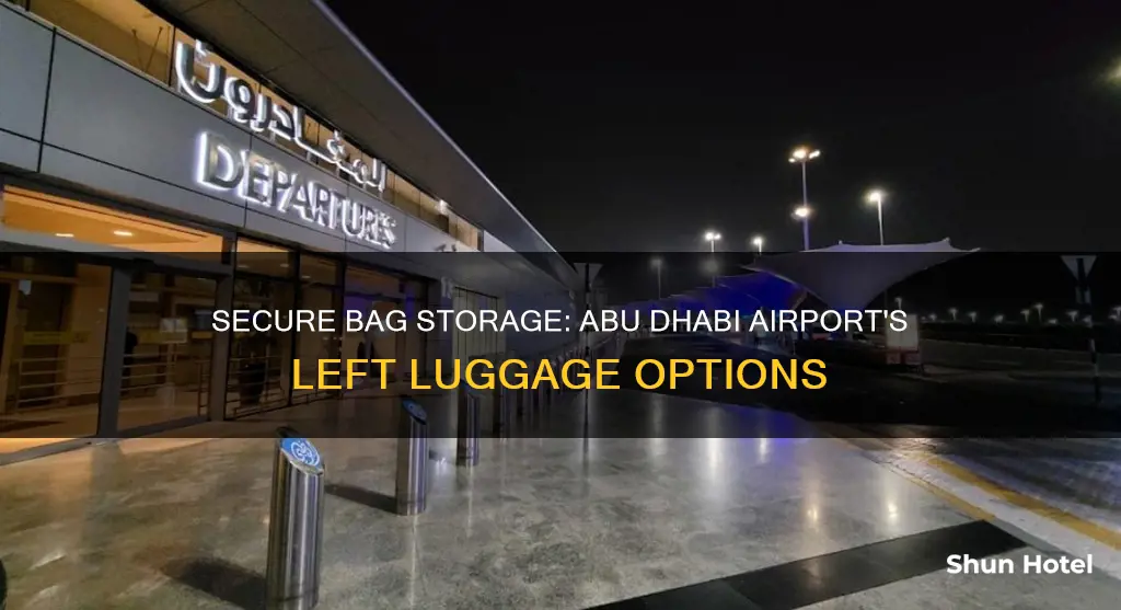 can i leave my bag at abu dhabi airport