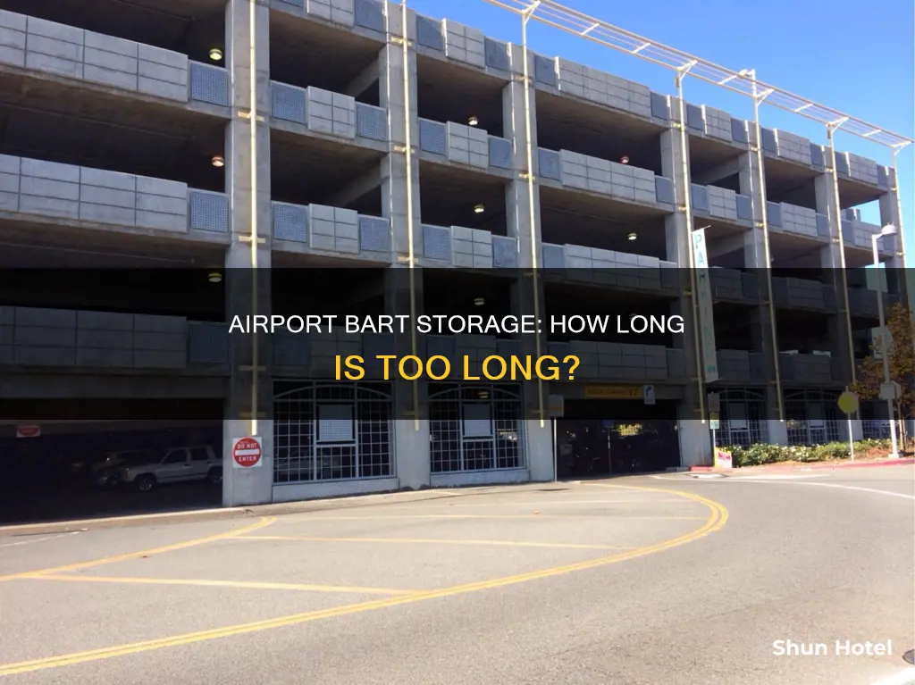 can i leave my bart at airport for manmy days