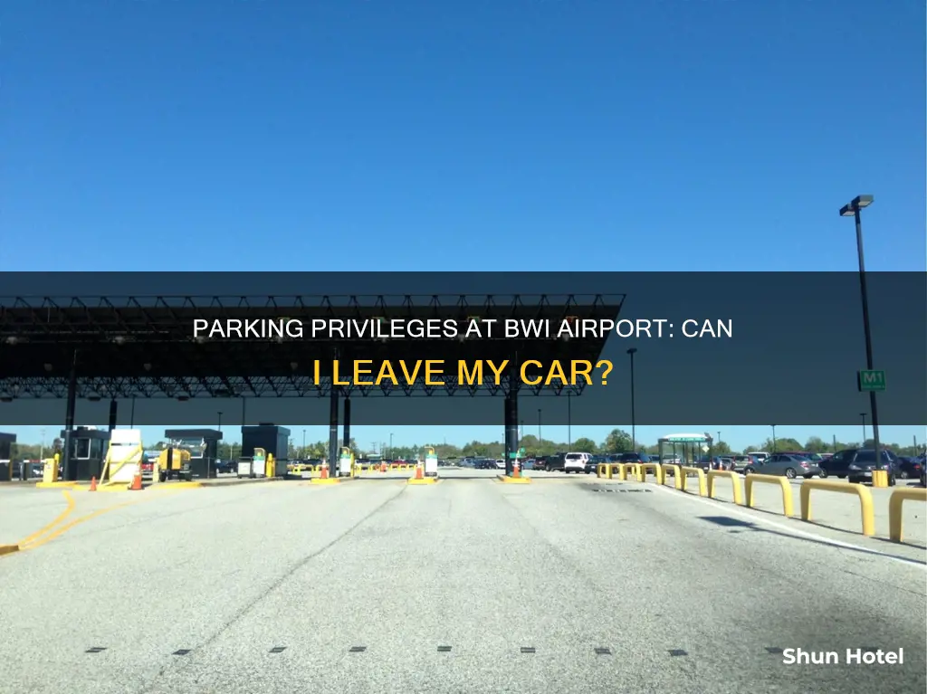 can i leave my car at bwi airport