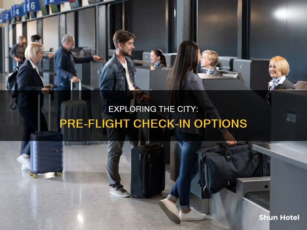 can i leave the airport after checking in
