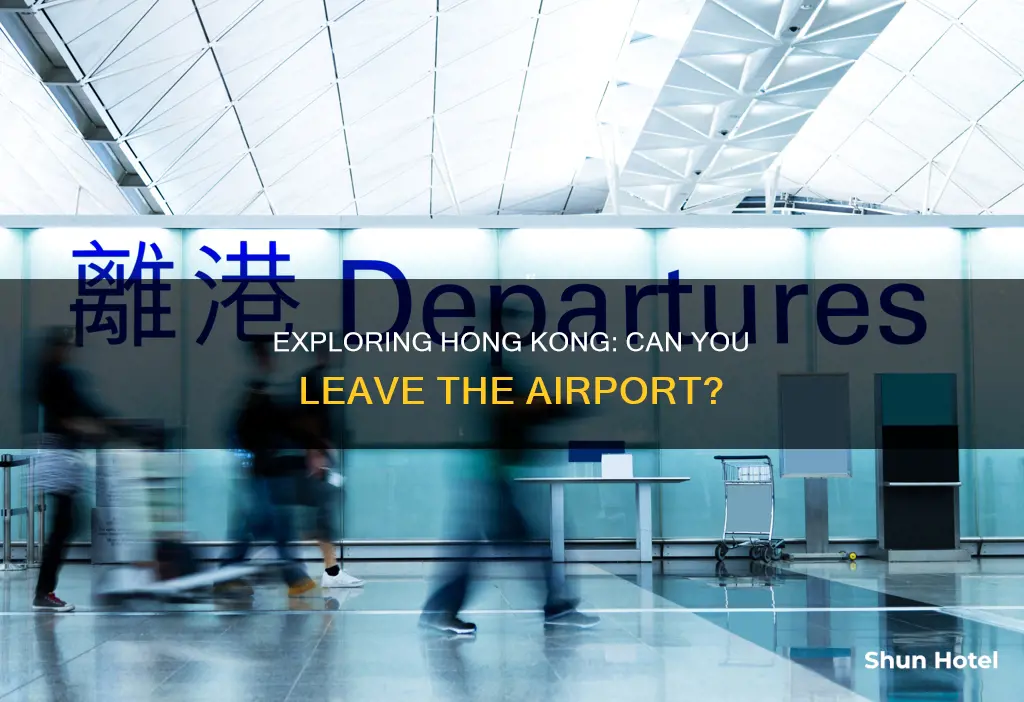 can i leave the airport at hong kong