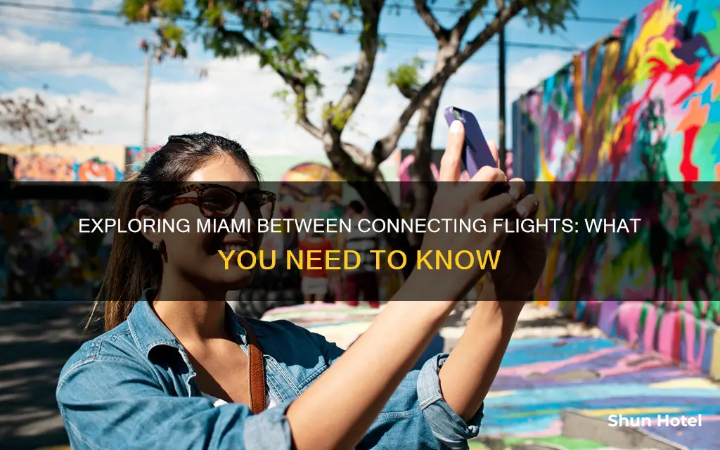 can i leave the airport between connecting flights in miami