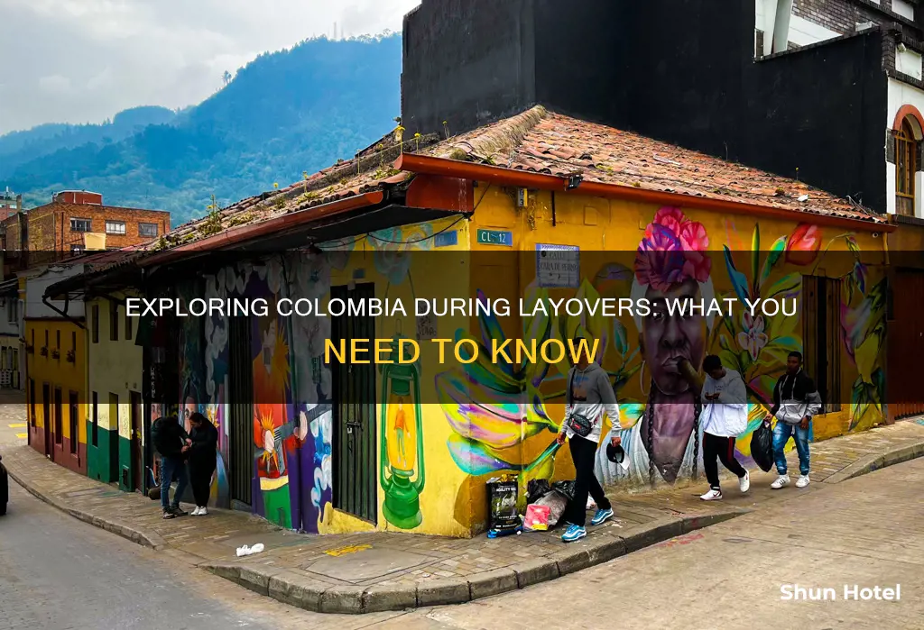 can i leave the airport between layover in colombia