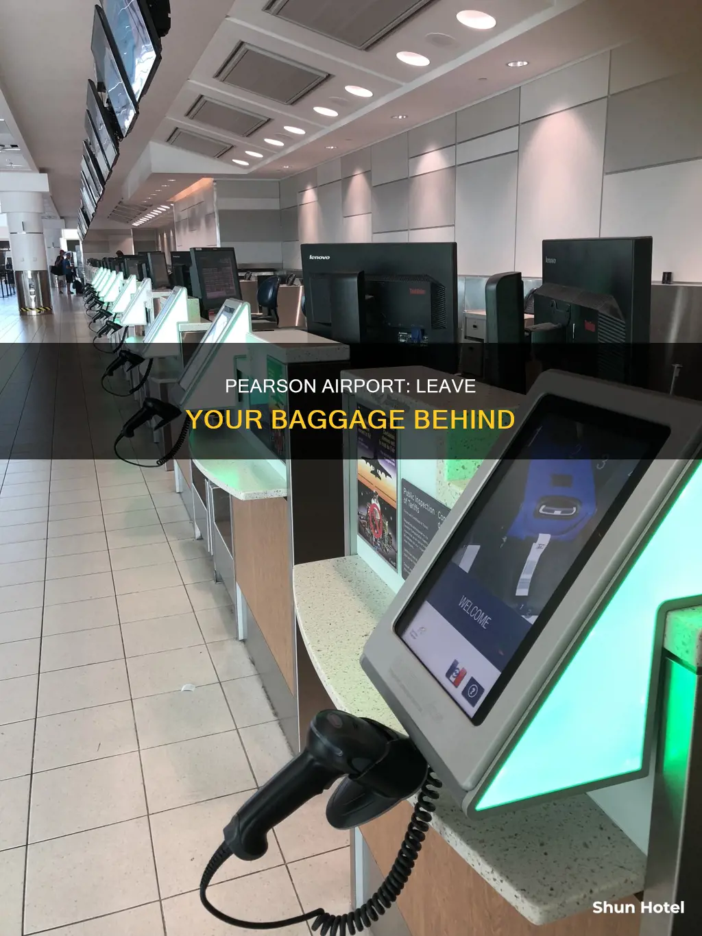 can i left my bacage in pearson airport