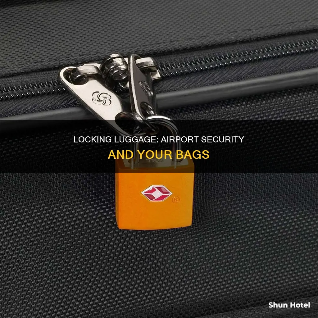 can i lock my luggage at the airport