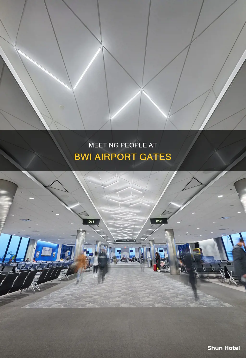 can i meet people at the gate at bwi airport