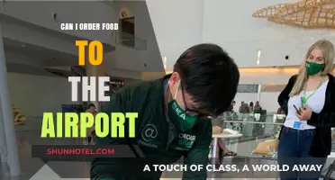 Ordering Food to the Airport: Is It Possible?