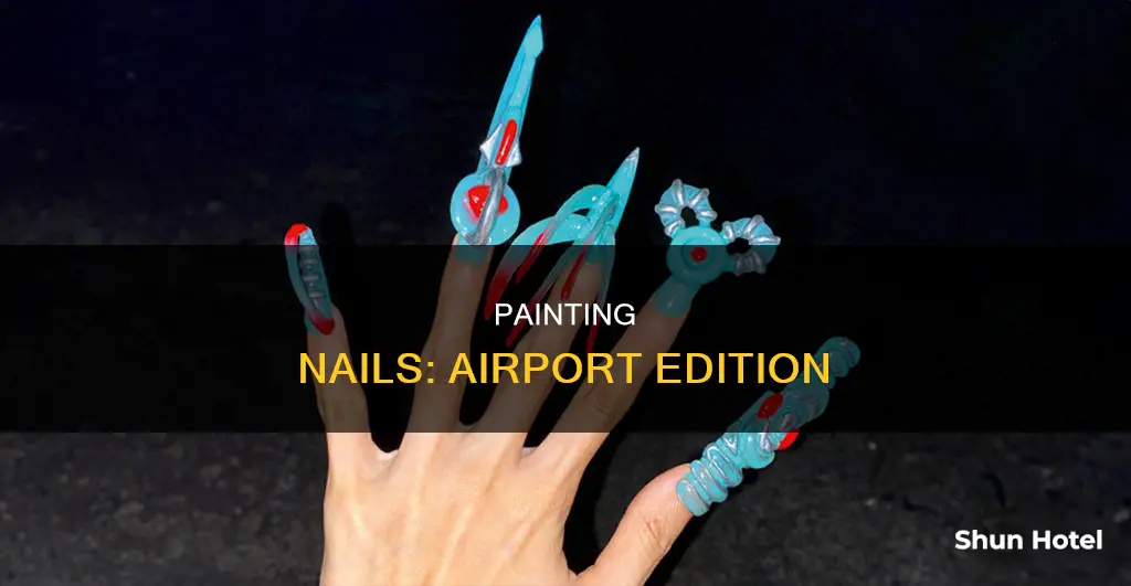 can i paint my nails in the airport
