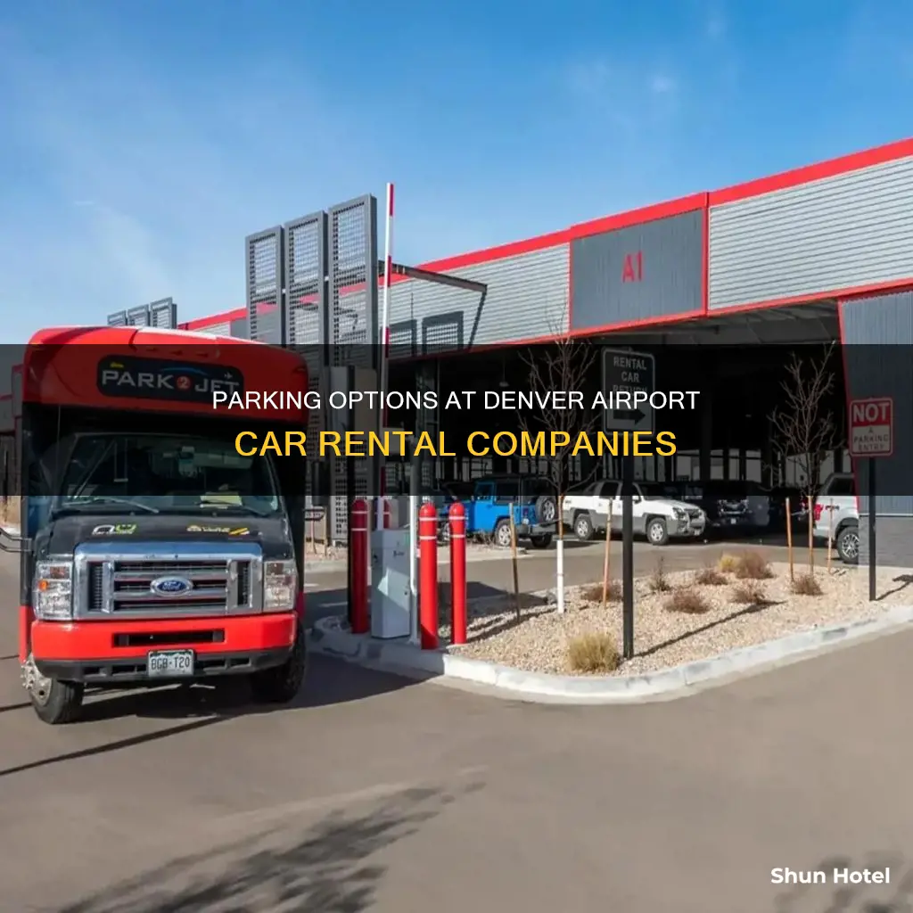 can i park at car rental co at dia airport
