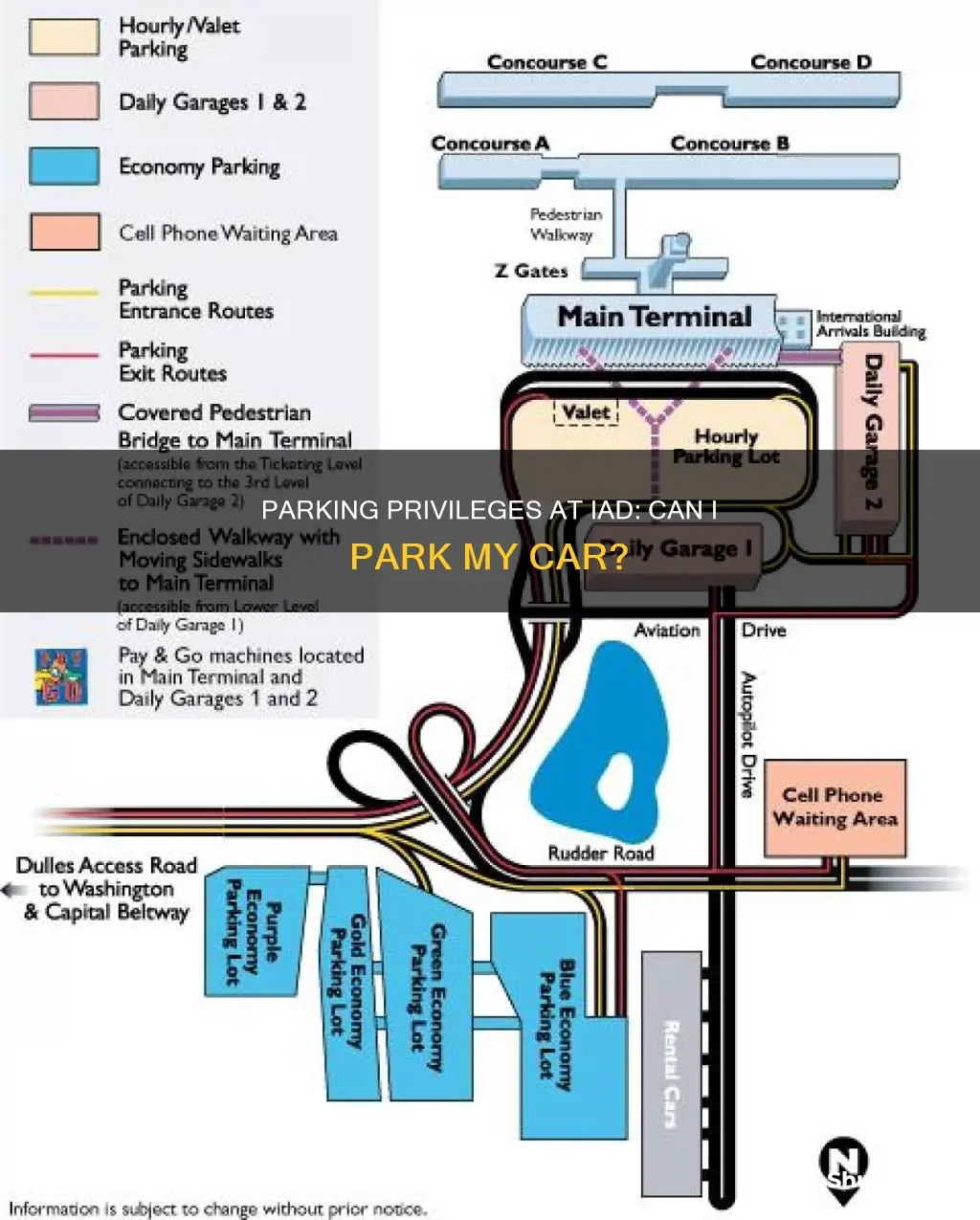 can i park my car in airport iad