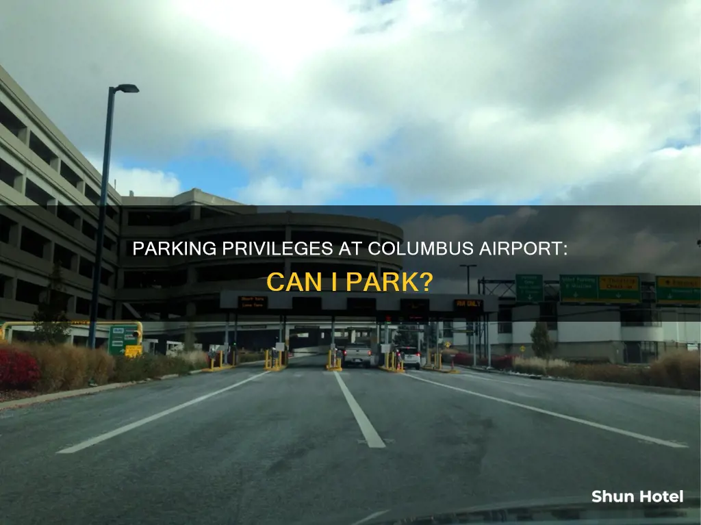 can i park my car in the columbus airport