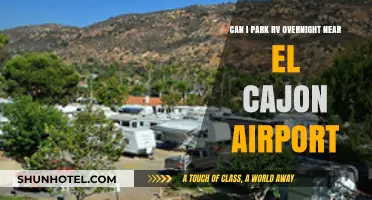 Parking an RV Overnight Near El Cajon Airport