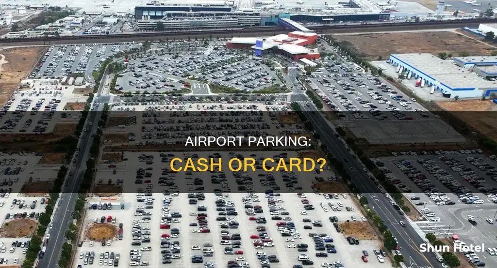 can i pay cash st airport parking lot