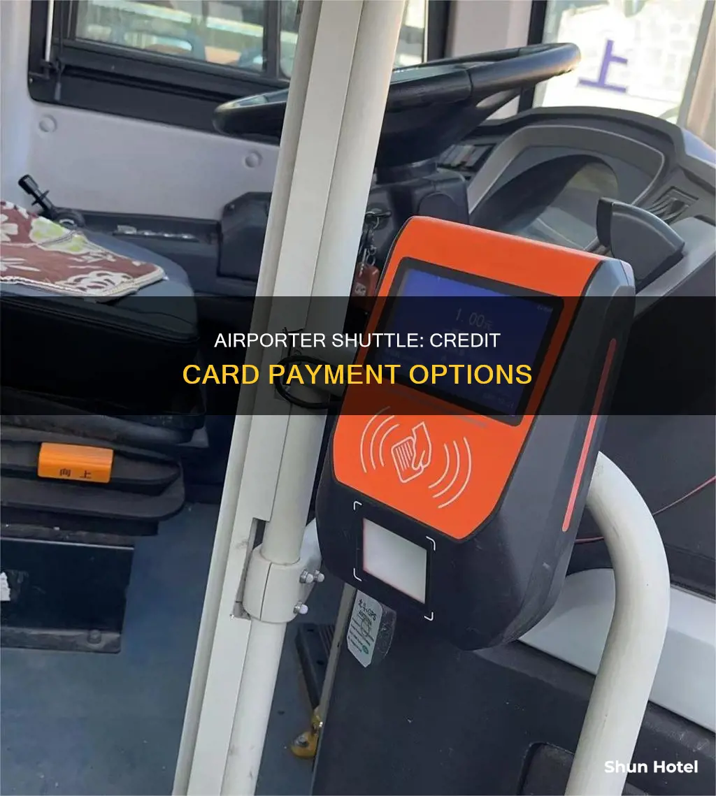 can i pay for airporter shuttle with credit card
