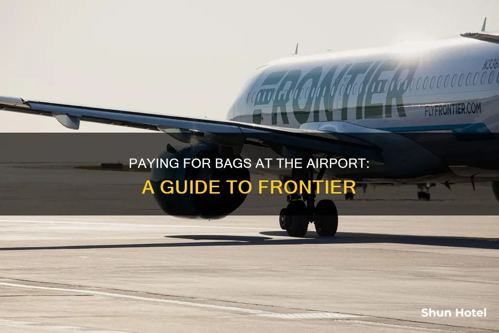 can i pay for bags at airport frontier