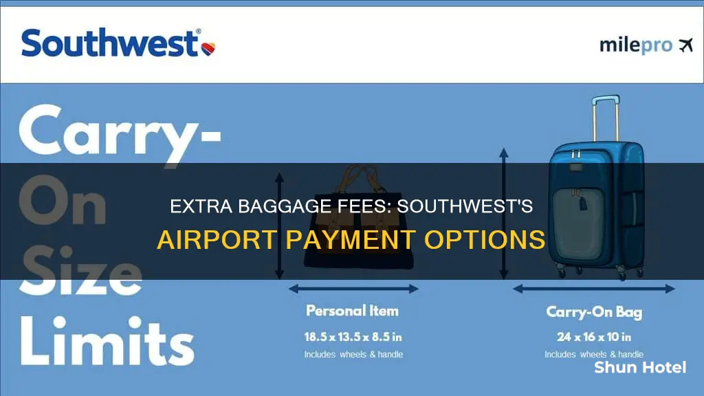 can i pay for extra baggage at the airport southwest