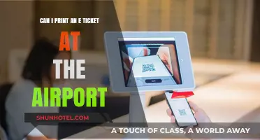Printing E-Tickets: Airport Kiosks to the Rescue