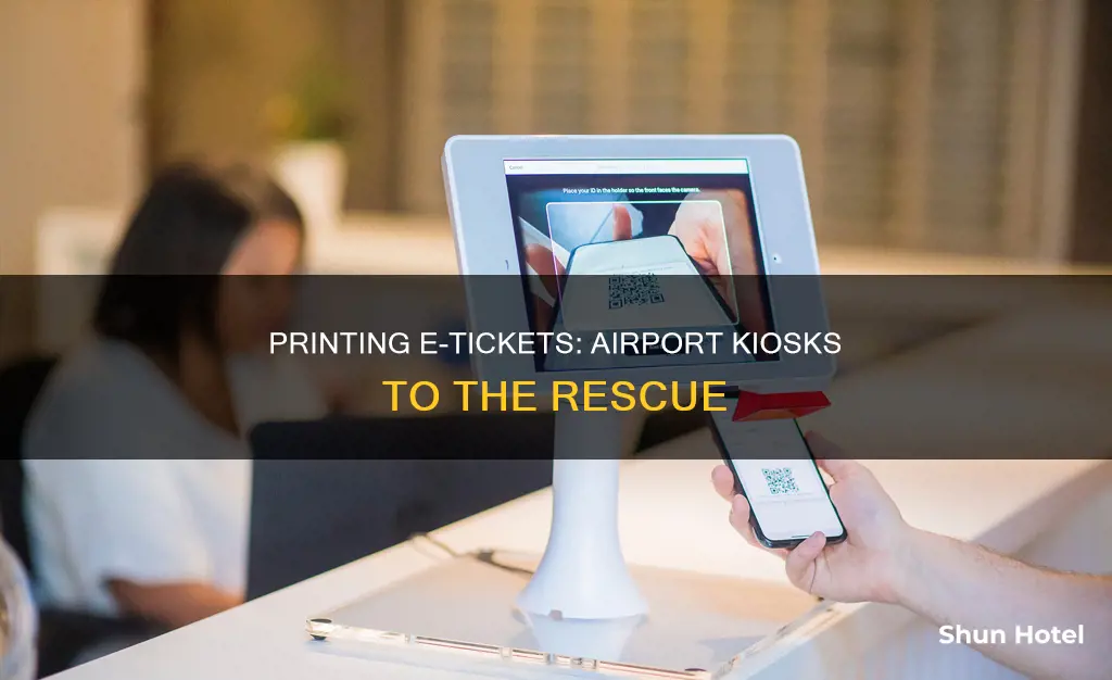 can i print an e ticket at the airport