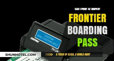 Printing Your Frontier Boarding Pass at the Airport