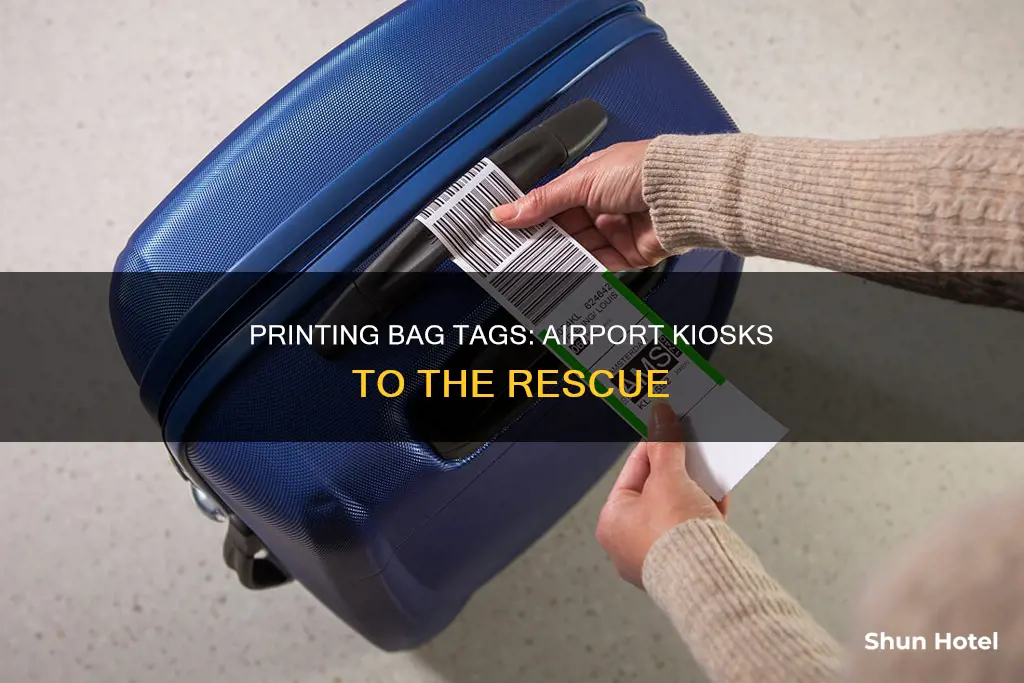 can i print bag tags at airport