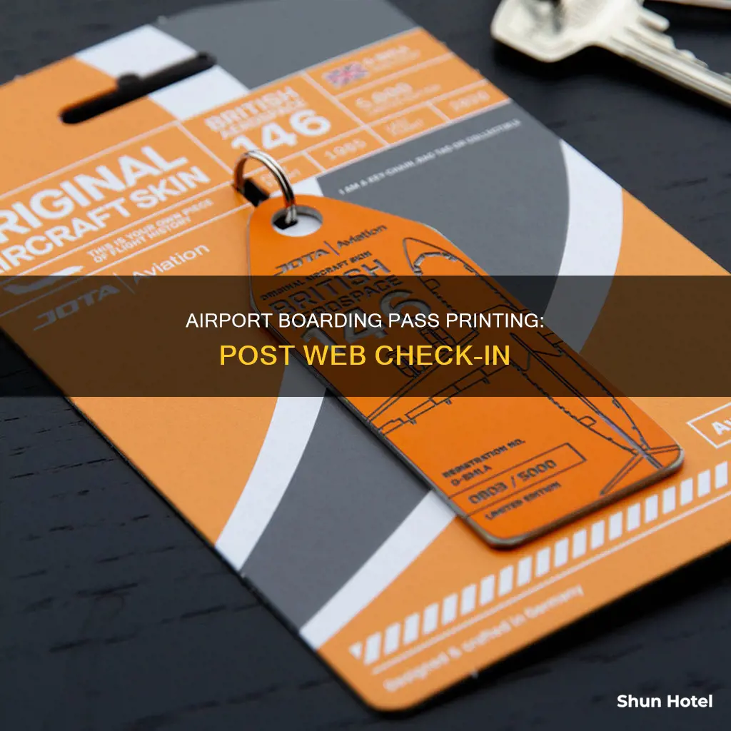 can i print boarding pass at airport after web check-in