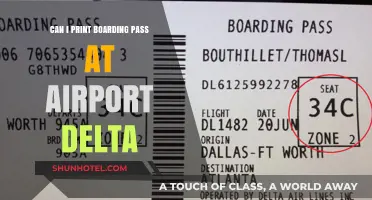 Printing Your Delta Boarding Pass at the Airport