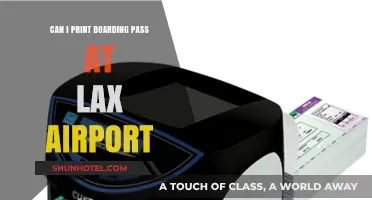 Printing Boarding Pass at LAX Airport: Is it Possible?