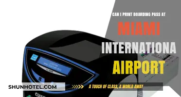 Printing Boarding Pass: Miami Airport Kiosks