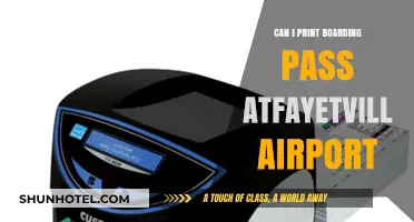 Printing Boarding Passes: Fayetteville Airport Kiosks