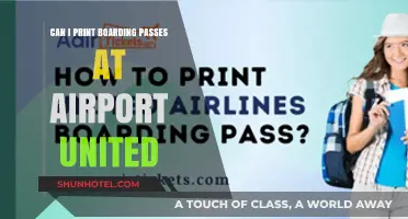 Printing United Boarding Passes at the Airport