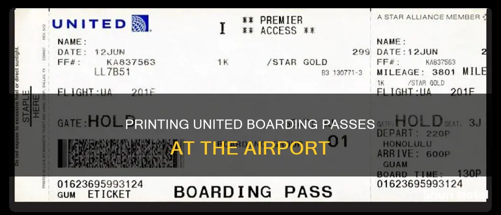 can i print boarding passes at airport united