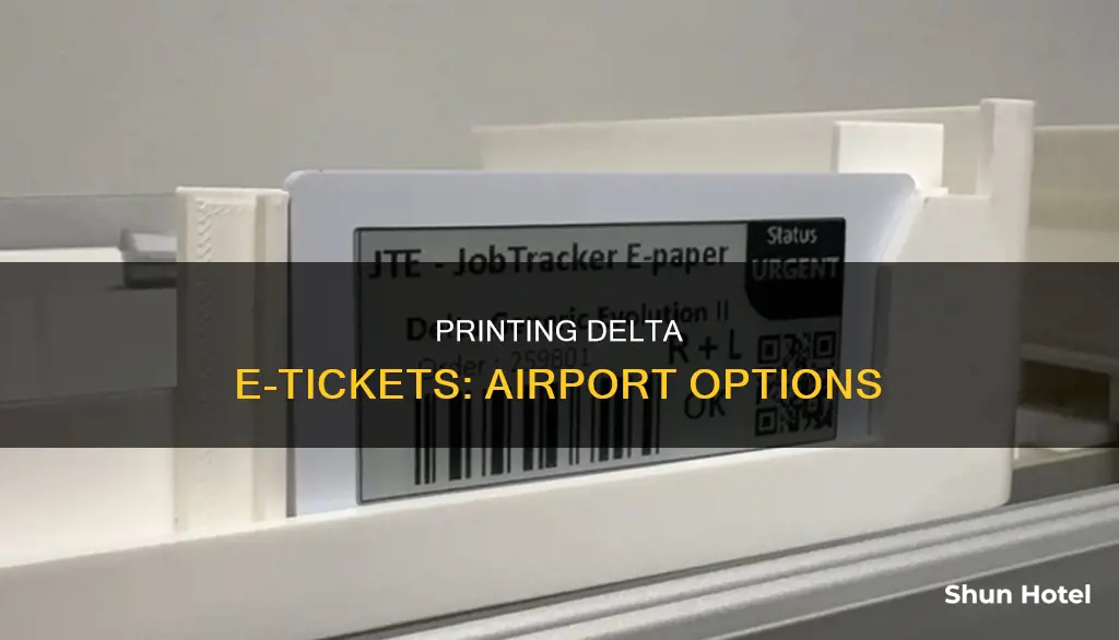 can i print delta e ticket at airport