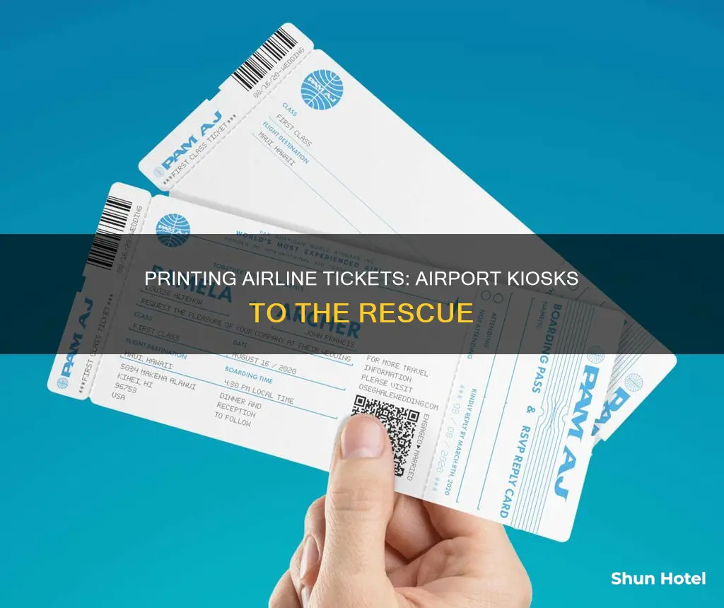 can i print my airline ticket at the airport