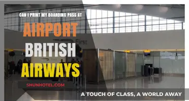 Printing Your British Airways Boarding Pass at the Airport