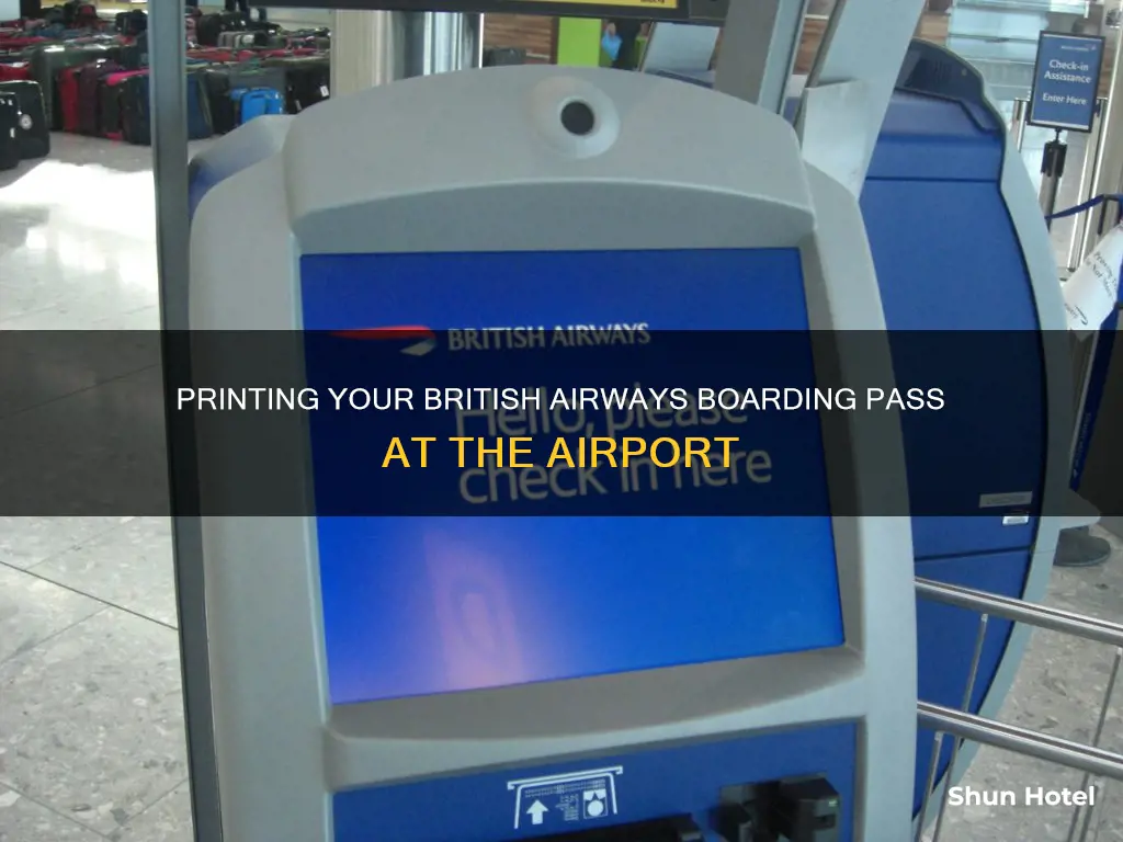 can i print my boarding pass at airport british airways