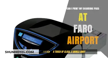 Printing your boarding pass: Faro Airport options
