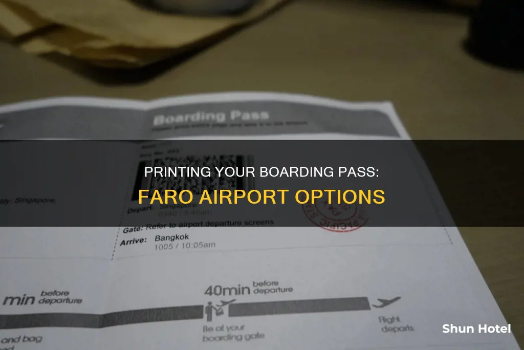 can i print my boarding pass at faro airport