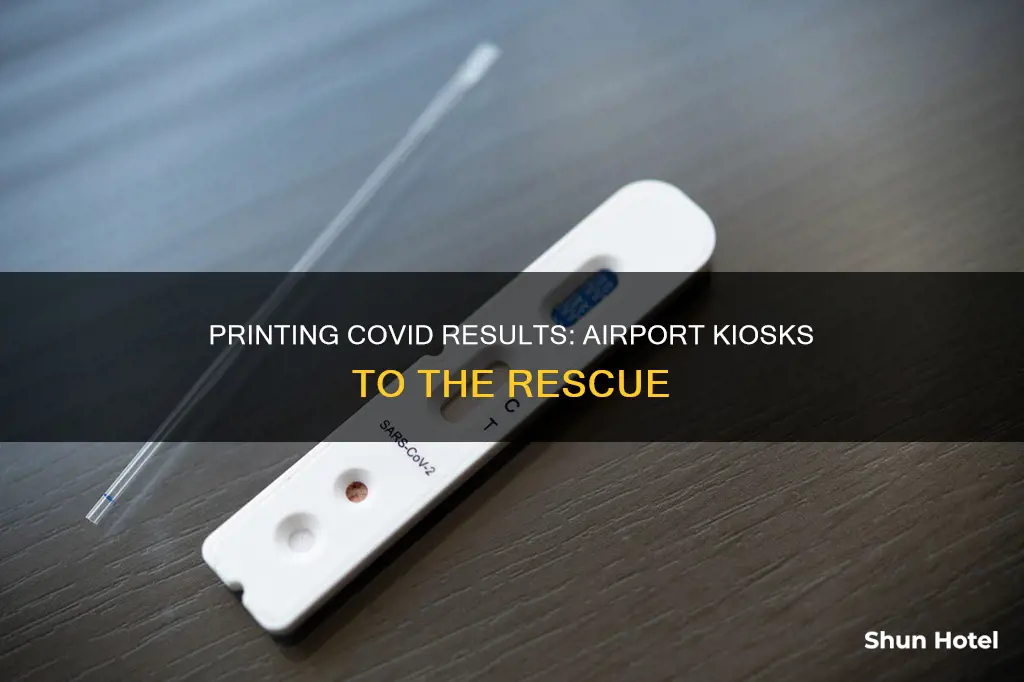 can i print my covid results at the airport