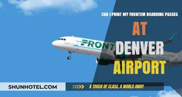 Printing Frontier Boarding Passes: Denver Airport Kiosks