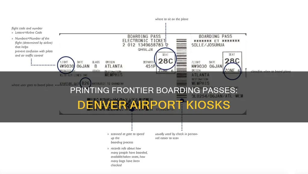 can i print my fronteir boarding passes at denver airport
