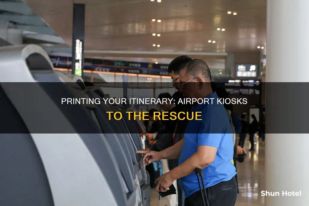 can i print my itinerary at the airport