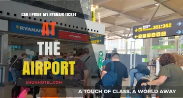 Printing Ryanair Tickets: Airport Options Explored