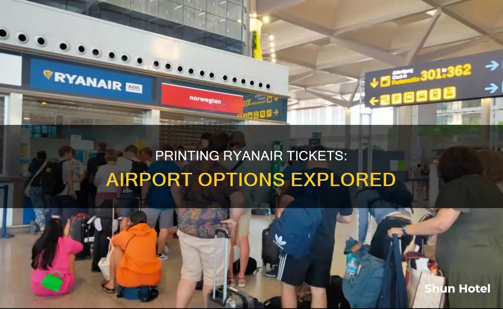 can i print my ryanair ticket at the airport