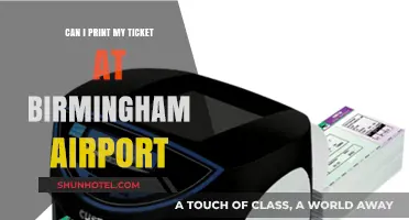 Printing Tickets: Birmingham Airport Kiosks