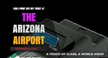 Printing Tickets: Arizona Airport Kiosks