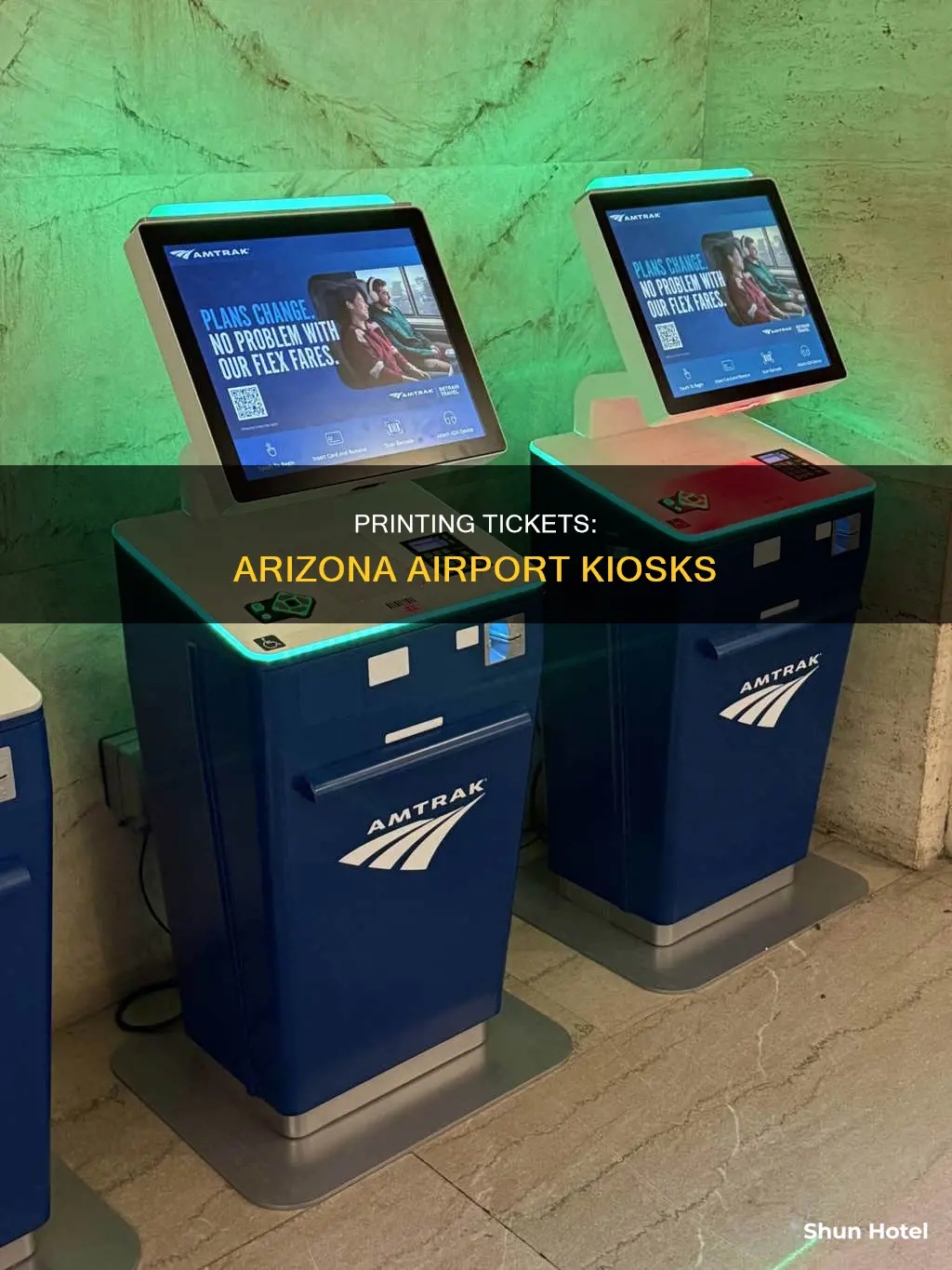 can i print out my ticket at the arizona airport