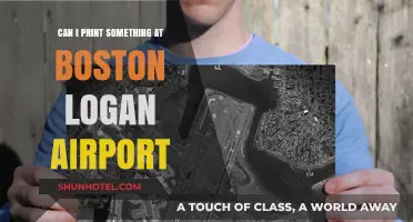 Printing Options at Boston Logan Airport