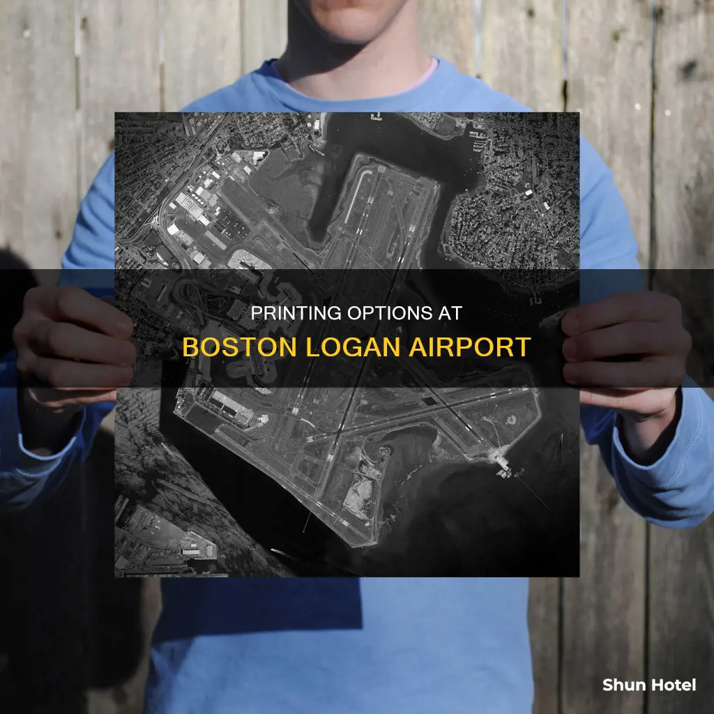 can i print something at boston logan airport